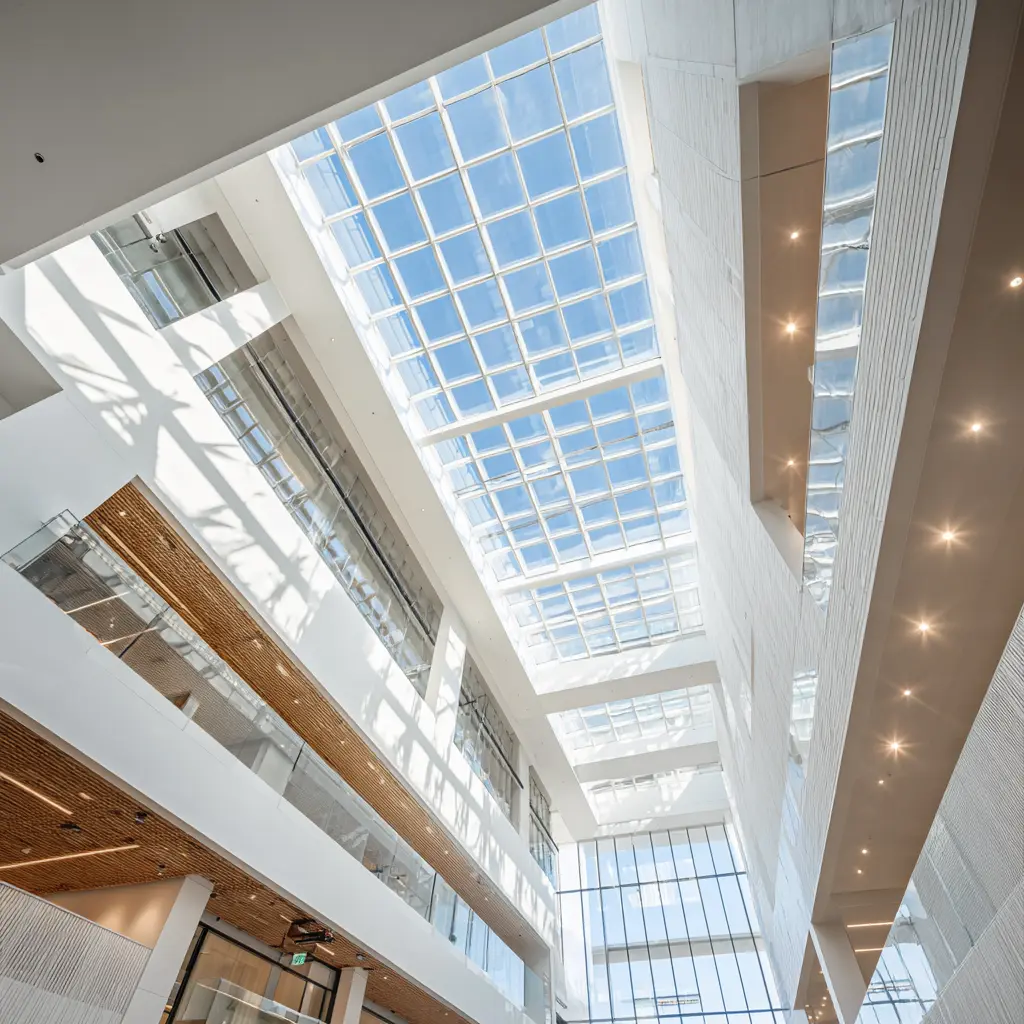 Contemporary office with clean high ceilings in Scottsdale, Arizona
