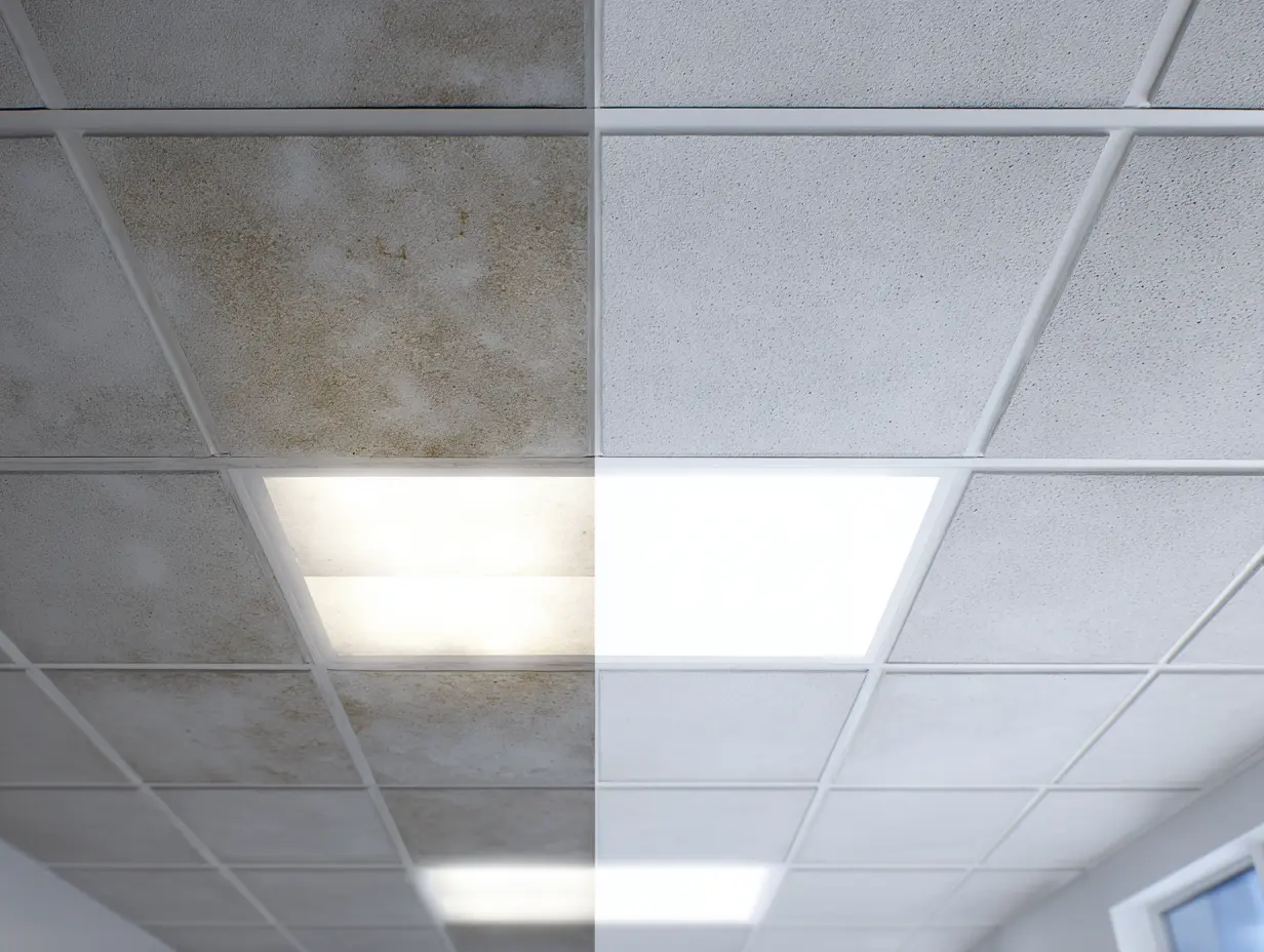 Ceiling Tile Cleaning
