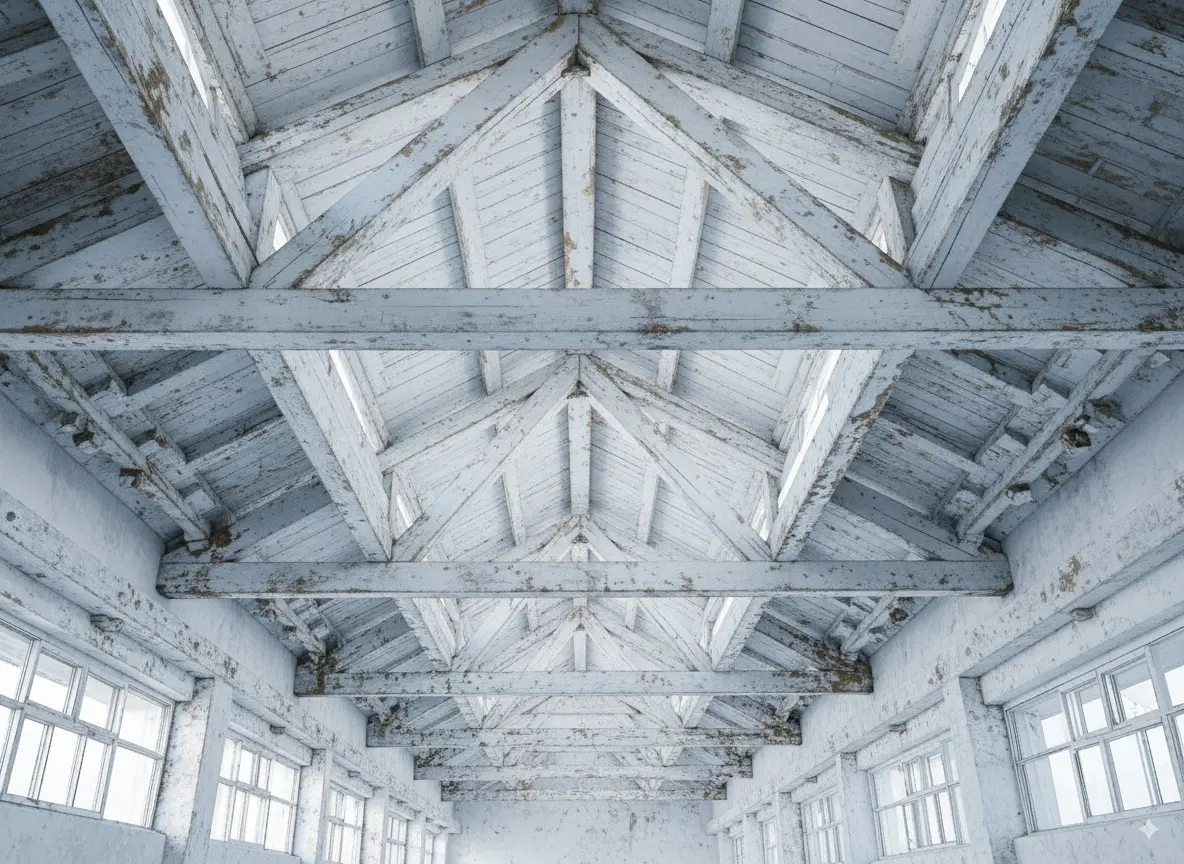 Industrial rafters - before