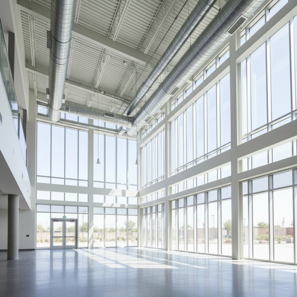Mesa medical-atrium-dust before professional cleaning