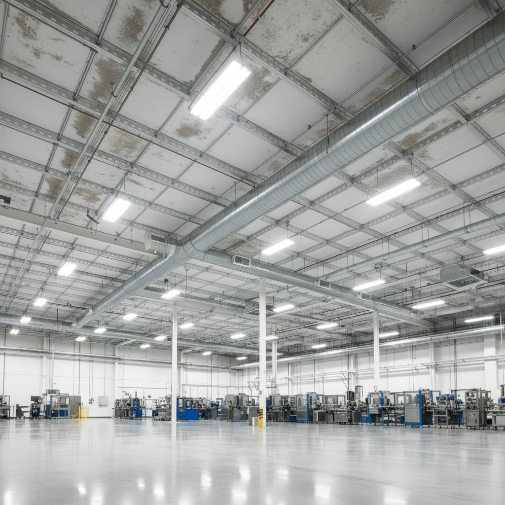 Scottsdale manufacturing-cleanroom-dust before professional cleaning