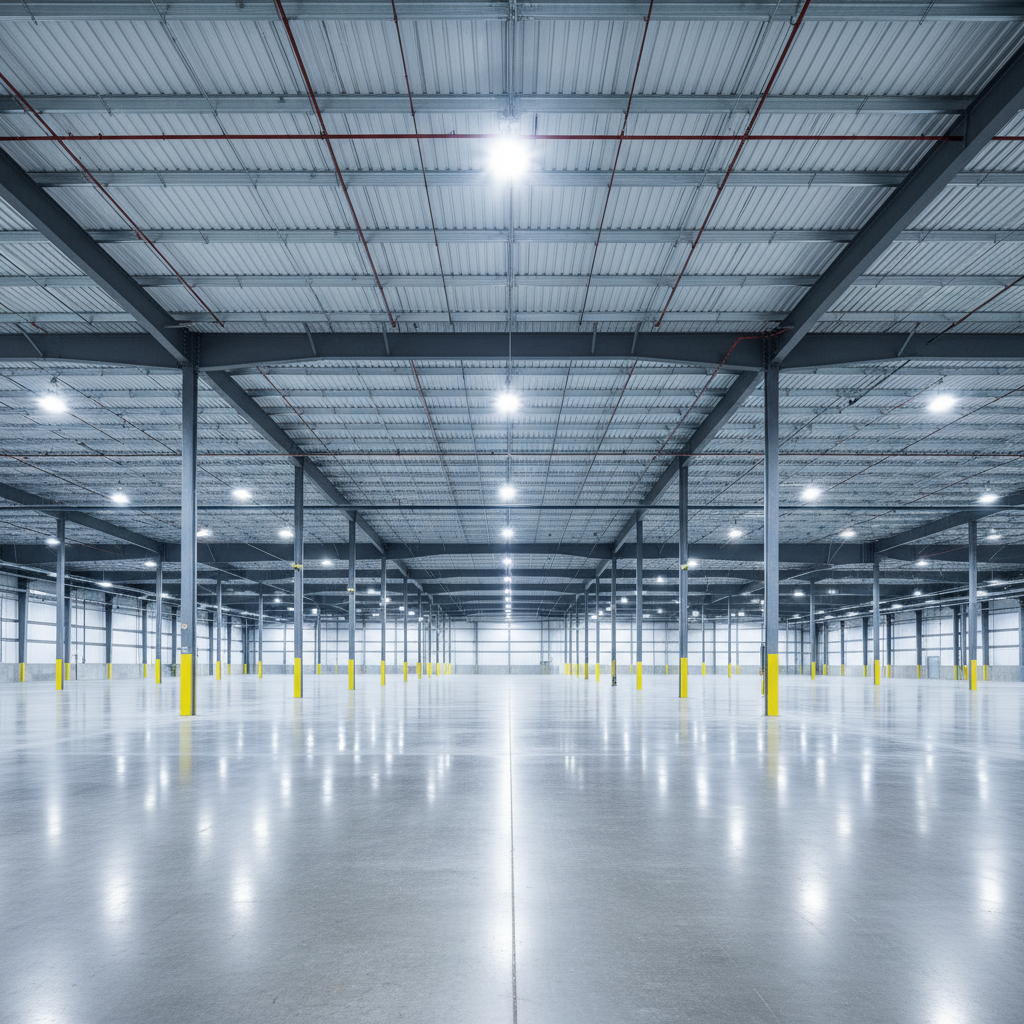 Scottsdale warehouse-dust-beams after professional cleaning