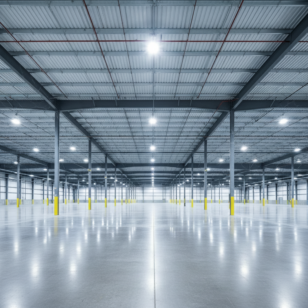 Scottsdale warehouse-dust-beams before professional cleaning