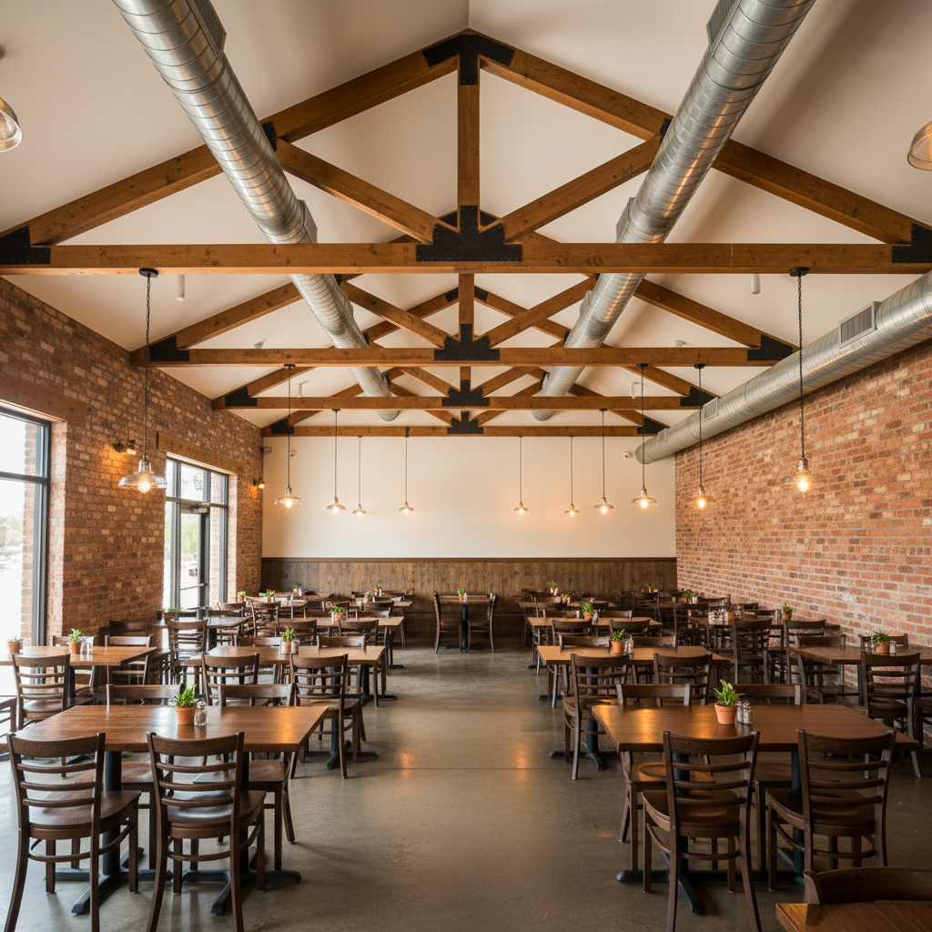 Tucson restaurant-beams-dust after professional cleaning